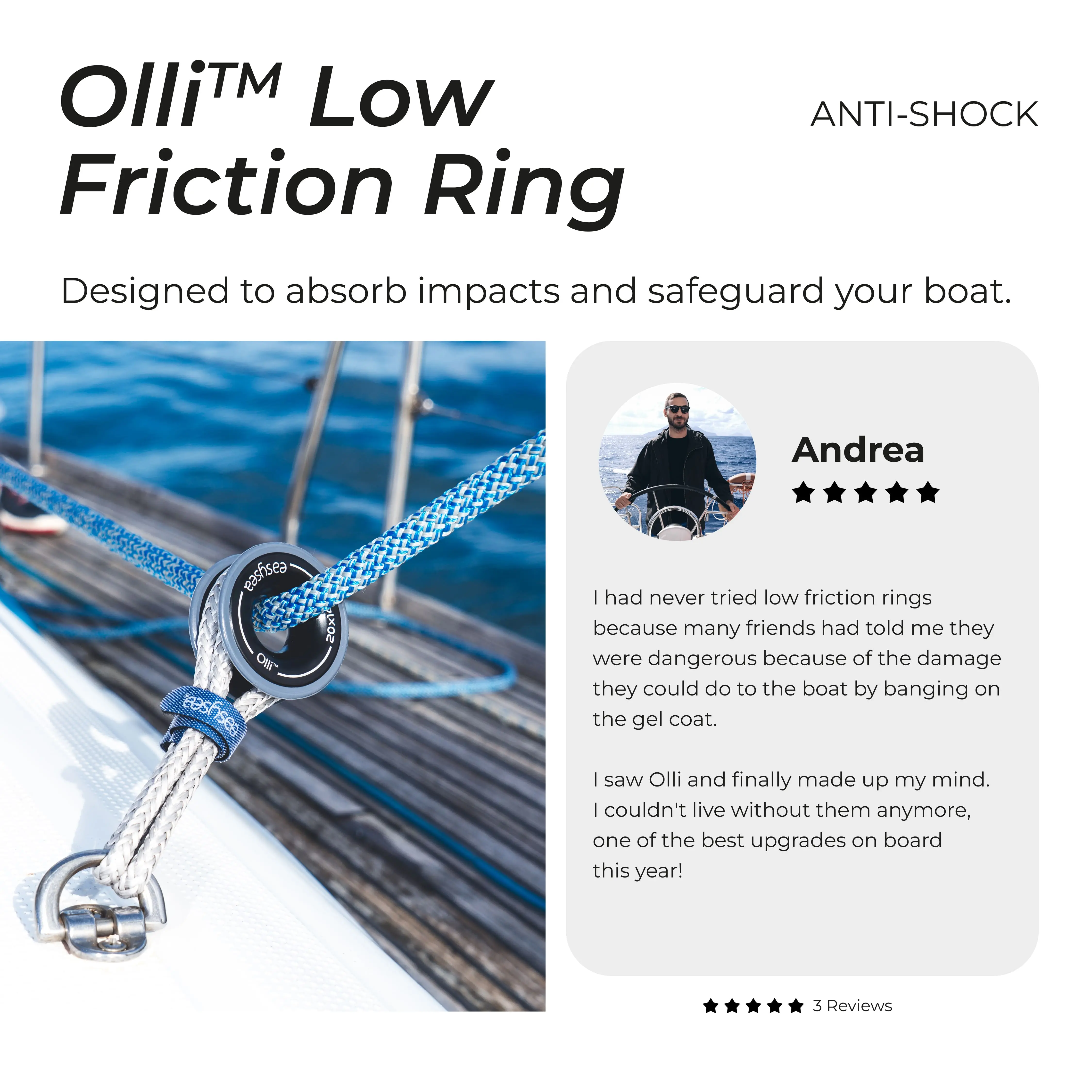 Olli™ - Anti Shock low friction ring aluminium - Image 2