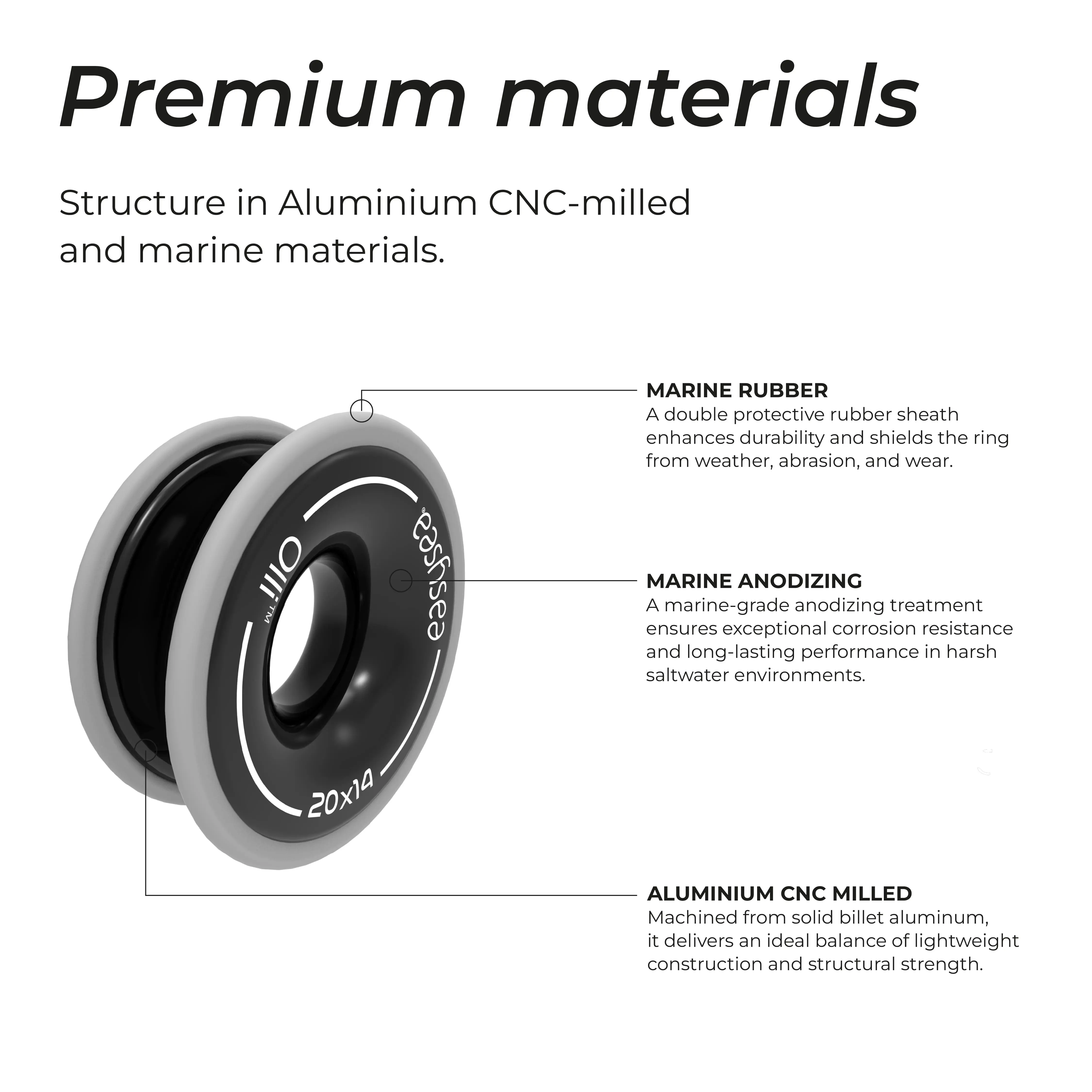 Olli™ - Anti Shock low friction ring aluminium - Image 3
