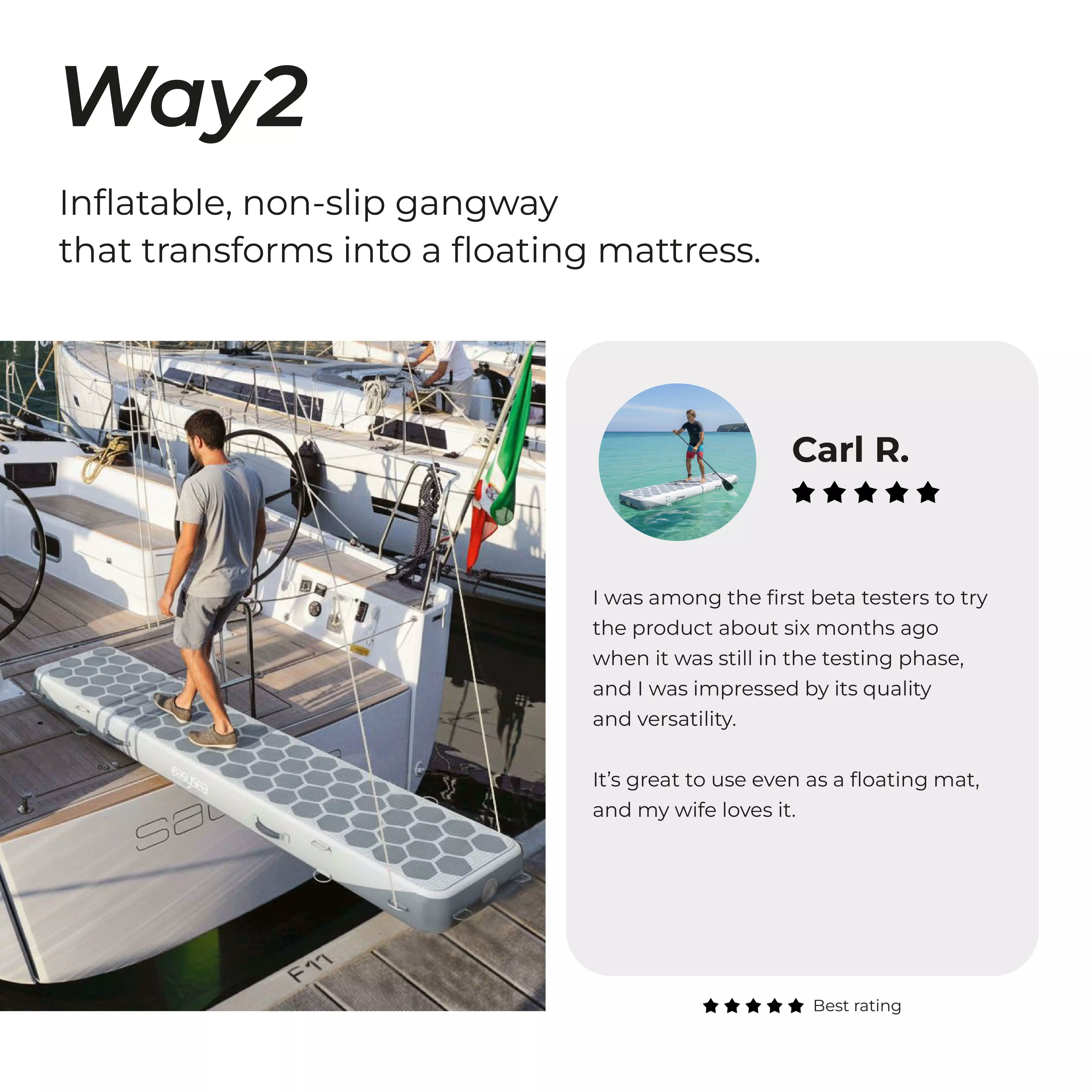 Way2 - The inflatable reversible gangway - Image 2